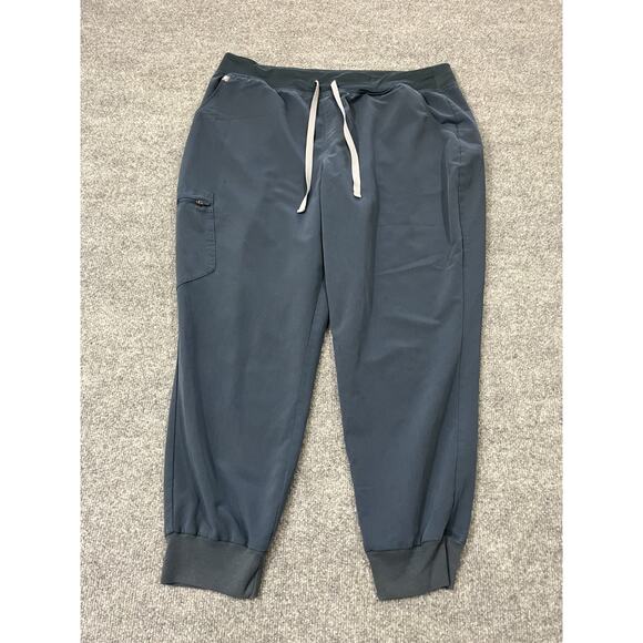 Figs High Waisted Zamora Joggers Dark Harbor 2XL Scrubs Pants Uniform Medical - Picture 1 of 13